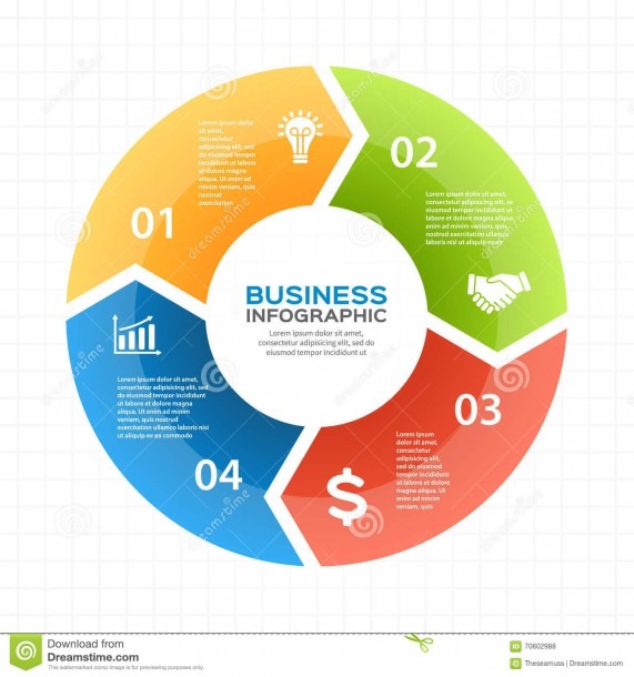 Vector Circle Arrows Infographic, Diagram, Graph, Presentation