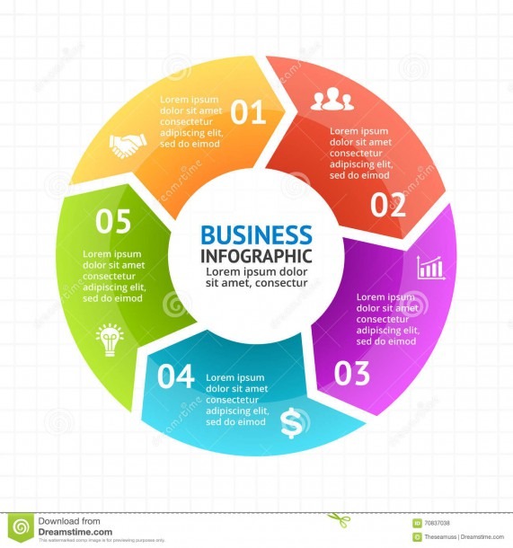 Vector Circle Arrows Infographic, Diagram, Graph, Presentation