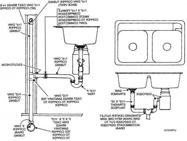 kitchen sink stub out height pictures