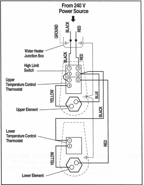 Wiring Diagram For Water Heater Thermostat