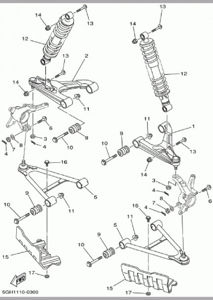 Yamaha Kodiak 400 Parts Diagram