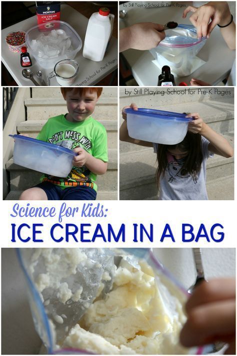 Science for Kids: Ice Cream in a Bag – Pre-K